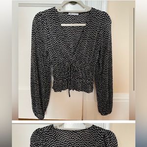 Zara polka dot blouse Size S